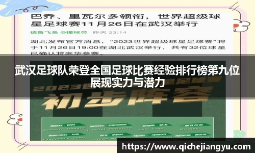 武汉足球队荣登全国足球比赛经验排行榜第九位展现实力与潜力